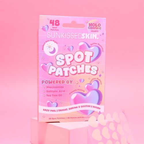 Sunkissed Holographic Hearts Spot Patches 48pcs