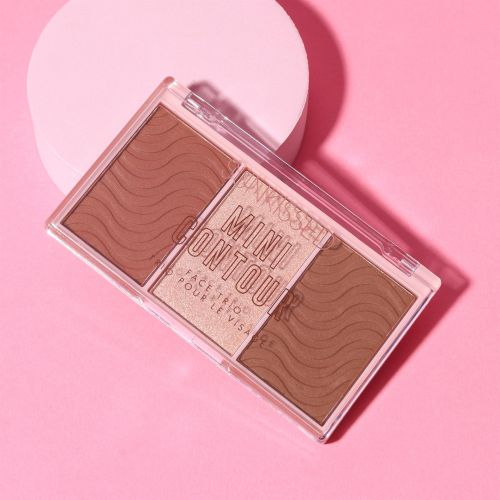 Sunkissed Mini Contour Face Trio Palette - 12.6g Highlight Bronzer - Vegan
