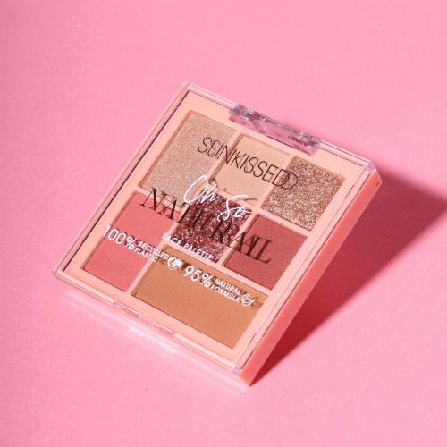 Sunkissed Oh So Natural Face Palette - 4 x 0.9g Eyeshadow, 1.3g Blusher, 1.7g Bronzer, 1.3h Highlighter - 95% Natural