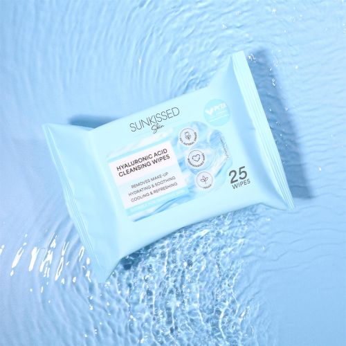 Sunkissed Skin Hyaluronic Acid Cleansing Wipes 25 Pack