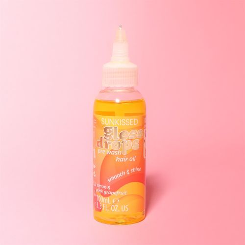 Sunkissed Gloss Drops Pre Wash Hair Oil Lemon & Pink Grapefruit 100ml