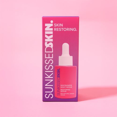 Sunkissed Niacinamide Night Repair Rejuvenating Serum 30ml - enriched with  Niacinamide - 95% Natural Formula - Vegan