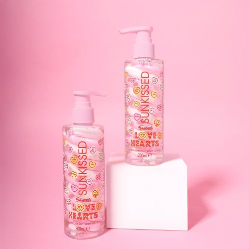Sunkissed x Love Hearts Body Lotion Blackcurrant 200ml