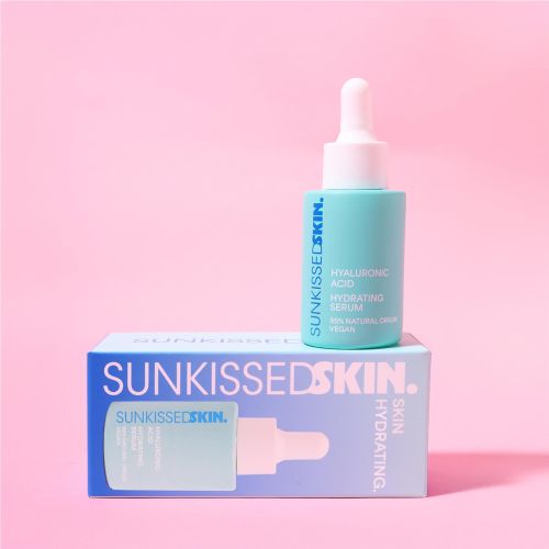 Sunkissed Skin Hyaluronic Acid Serum 30ml with Hyaluronic Acid and Myrothamus Extract - 95% Natural Formula  - Vegan
