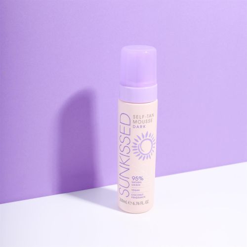 Sunkissed Self Tanning Mousse Dark 200ml