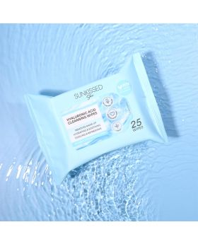 Sunkissed Skin Hyaluronic Acid Cleansing Wipes 25 Pack