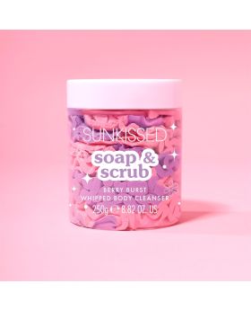 Sunkissed Soap and Scrub Whipped Body Cleanser Berry Burst 250g