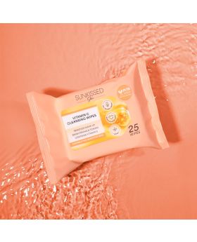 Sunkissed Skin Vitamin C Cleansing Wipes 25 Pack